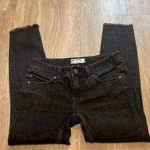 Free People black skinny jeans